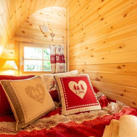 Cabane En Bois Avec Bain Nordique Asnieres-sur-Vegre ภายนอก รูปภาพ