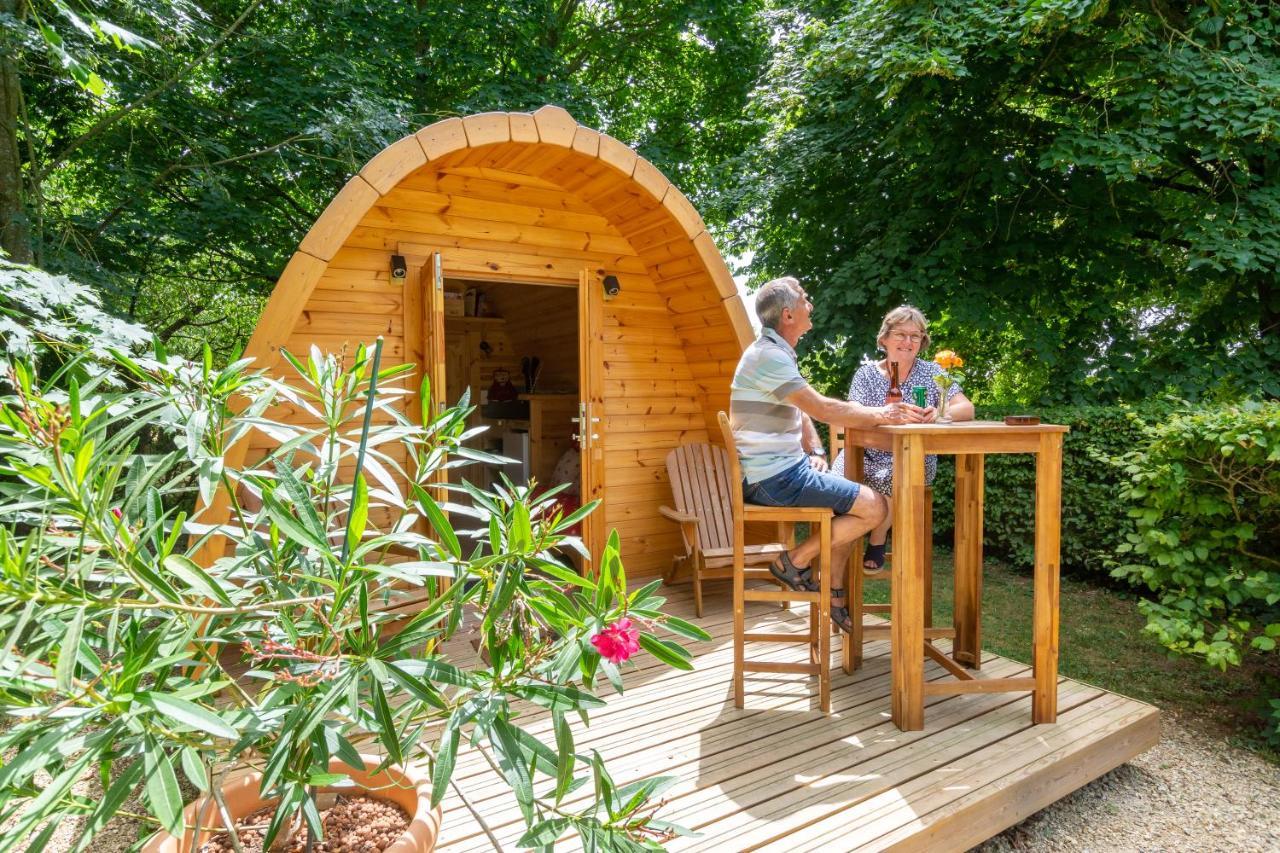 Cabane En Bois Avec Bain Nordique Asnieres-sur-Vegre ภายนอก รูปภาพ