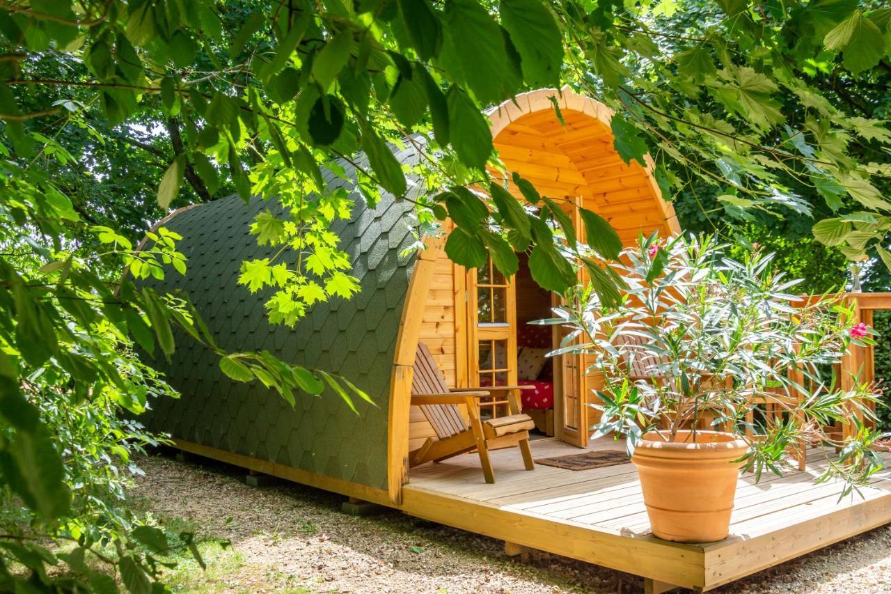 Cabane En Bois Avec Bain Nordique Asnieres-sur-Vegre ภายนอก รูปภาพ